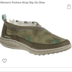 NWOT Merrell Pechora Wrap Slip-On fur lined 8.5